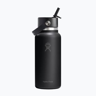 Thermal bottle Hydro Flask Wide Flex Straw 946 ml black
