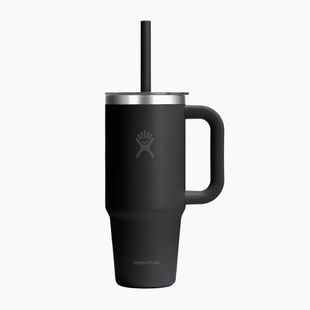 Mug Hydro Flask Travel Tumbler Clear Lid 710 ml black