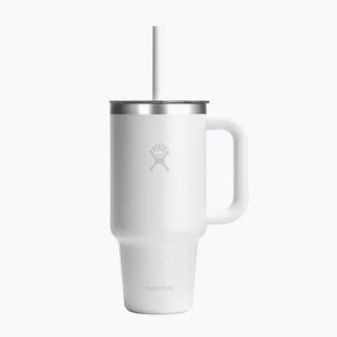 Thermal mug Hydro Flask Travel Tumbler Clear Lid white