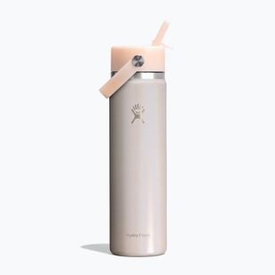 Thermal bottle Hydro Flask Wide Mouth with Flex Straw Cap 710 ml glimmer cream