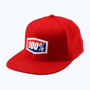 Men's 100% Official J-Fit Flexfit cap red 20040-003-17