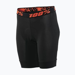 Women's cycling boxers with liner 100% Crux Liner W black
