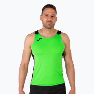 Men's Joma Record II Tank Top fluor green/black running shirt
