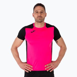 Men's Joma Record II fluor pink/black running shirt