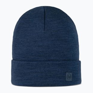 Winter hat BUFF Heavyweight Merino Wool solid night blue