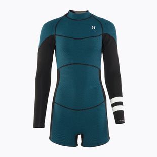 Hurley Advant Shorty Texture 2/2 mm Springsuit black/skyblue women's wetsuit