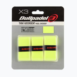 Padel racket wraps Bullpadel GB-1705 Senso Absporbent 3 pcs. fluor yellow