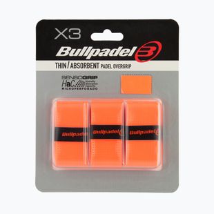 Padel racket overgrips Bullpadel GB-1705 Senso Absorbent 3 pcs. fluor orange