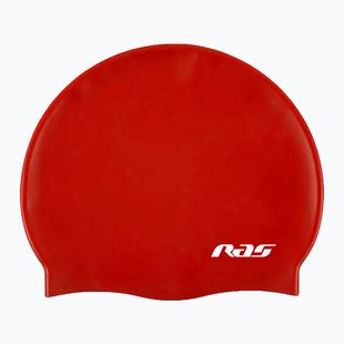 RAS Silicone swimming cap red