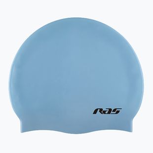 RAS Silicone swimming cap light blue