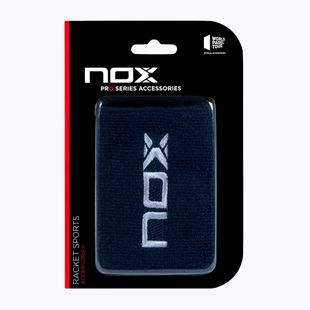 Wrist sweatbands NOX Wristband with Logo 2 szt. blue/white