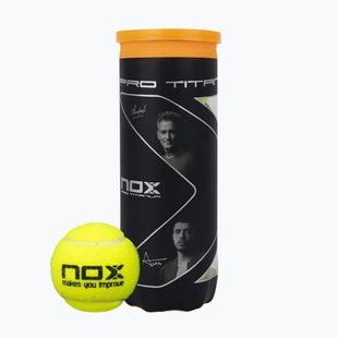 Padel balls NOX Pro Titanium 3 pcs yellow