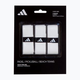 Padel racket wraps adidas Padel Overgrip Set 3 pcs. white