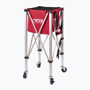 Ball basket Nox Foldable Balls Basket With Wheels Red