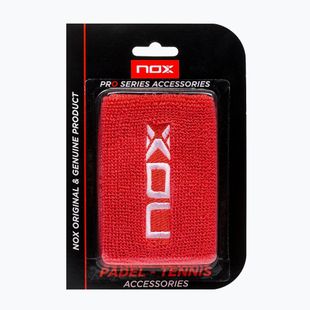 Wrist sweatbands NOX Wristband with Logo 2 szt. white/blue