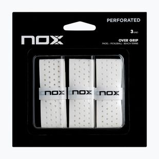 Padel wraps NOX Pro Perforated Overgrip 3 pcs. white