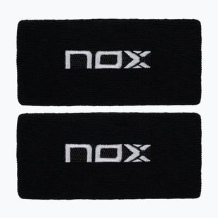 Wrist sweatbands NOX Wristband with Logo 2 szt. black/white