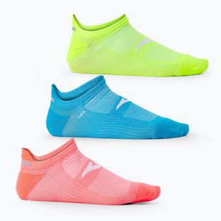 Joma Running Night socks 3 pairs fulor coral/fluor yellow