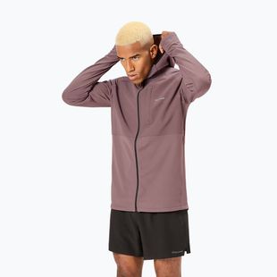 Men's NNormal Active Warm albergini/purple running jacket