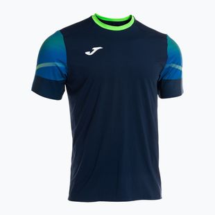 Men's Joma Elite XI navy/fluor green running shirt