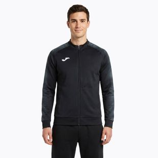 Men's running sweatshirt Joma Elite XI Full Zip black/anthracite
