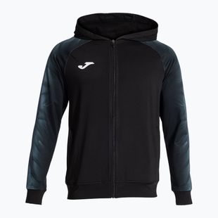 Men's Joma Elite XI Hoodie black/anthracite running sweatshirt