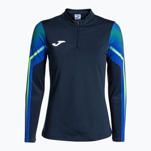 Women's Joma Elite XI navy/fluor green running sweatshirt