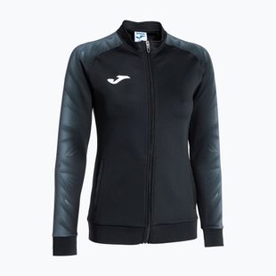 Women's running sweatshirt Joma Elite XI Full Zip black/anthracite