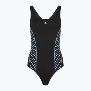Women's one-piece swimsuit RAS Malaysia Sport Back black