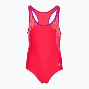 Children's one-piece swimsuit RAS Borneo Classic Back coral