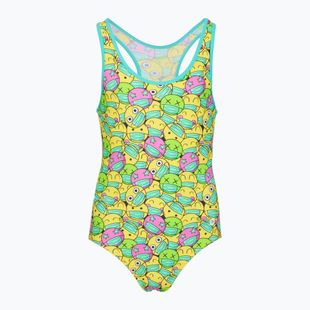 Children's one-piece swimsuit RAS Face Classic Back multicolour
