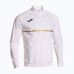 Men's Joma Record III Full Zip running sweatshirt white