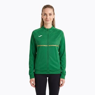 Women's Joma Record III Full Zip green running sweatshirt