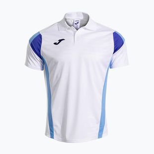 Men's tennis shirt Joma Montreal white/sky blue