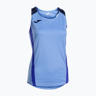 Women's tennis shirt Joma Montreal sky blue/dark navy
