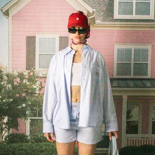 Women's shirt Kaotiko Stripes Dark People blue / white