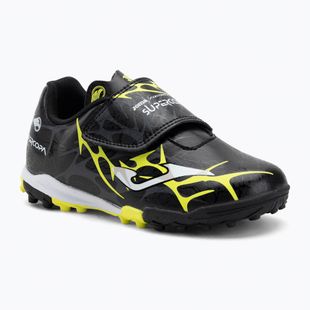 Children's football boots Joma Super Copa Jr TF black / fluor yellow
