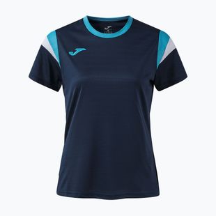Women's tennis shirt Joma Terra dark navy/turquoise fluor
