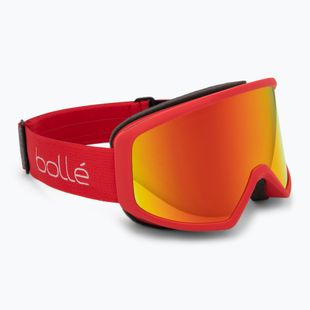 Bollé Bedrock Plus carmine red/sunrise ski goggles