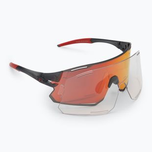 Tifosi Rail Race Clarion satin vapor/clarion red/clear sunglasses