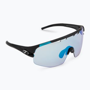 Tifosi Sledge Lite Clarion Fototec matte black/clarion blue photochromic sunglasses