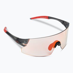 Tifosi Rail Xc Clarion Fototec satin vapor/clarion red photochromic cycling glasses