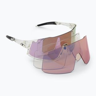 Tifosi Stash Clarion crystal clear/purple/ac red/clear sunglasses