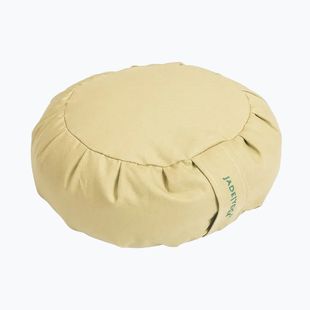 Meditation cushion JadeYoga Organic Cotton Round Zafu Meditation Cushion khaki