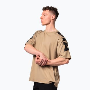 Men's training shirt NEBBIA Lifting Club light brown