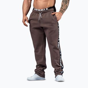 Men's training trousers NEBBIA Hero brown