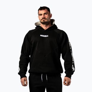 Men's sweatshirt NEBBIA Hero Hoodie black