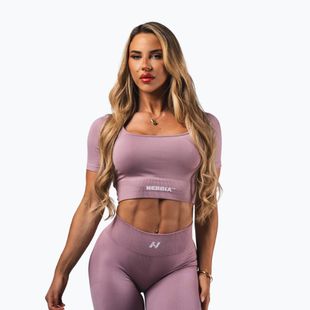 Women's training top  NEBBIA Flow Seamless pink