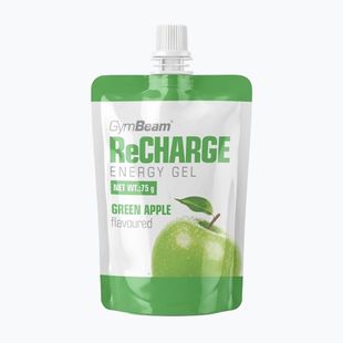 Energy gel GymBeam ReCharge 75 g green apple