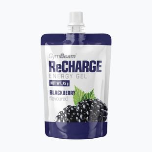 Energy gel GymBeam ReCharge 75 g blackberry